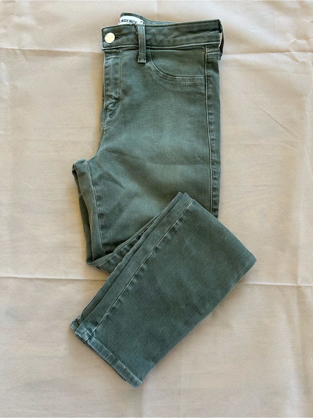 L'agence Women's Skinny Jeans In Olive Green